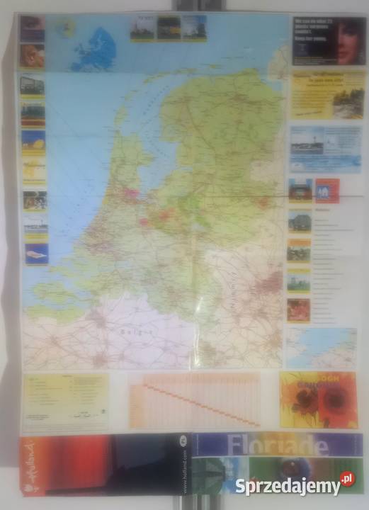 Holandia mapa samochodowa Małkinia Górna