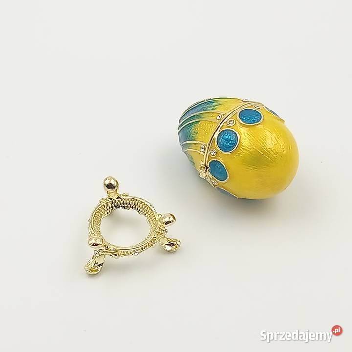 Jajko jajo faberge pojemniki szkatułka zielone Zawiercie