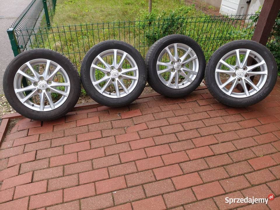 Koła 16 alufelgi opony letnie Dunlop TOYOTA Samochodowe Wieliszew