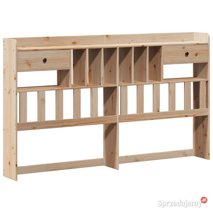 Łóżko z regałem bez materaca lite drewno sosnowe 186cm mazowieckie sprzedam