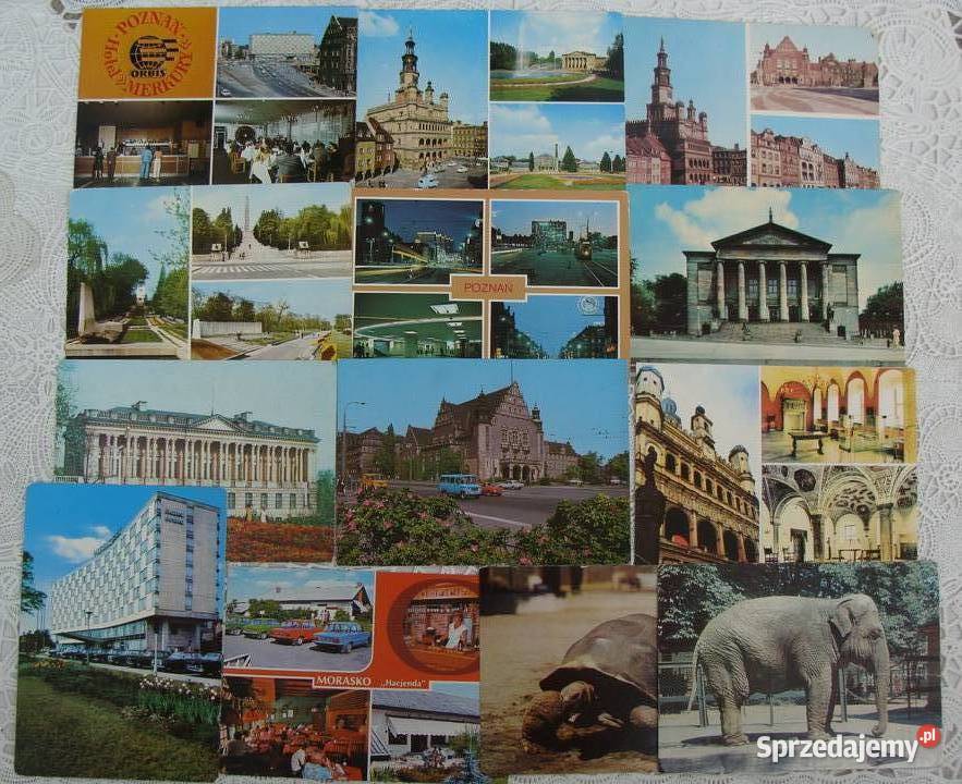 Pocztówki z Poznania z PRL Poznań