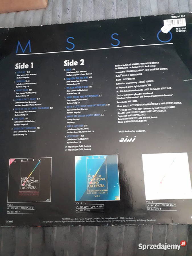 Munich symphonic sound orchestra LennonMcCartney Pruszków sprzedam