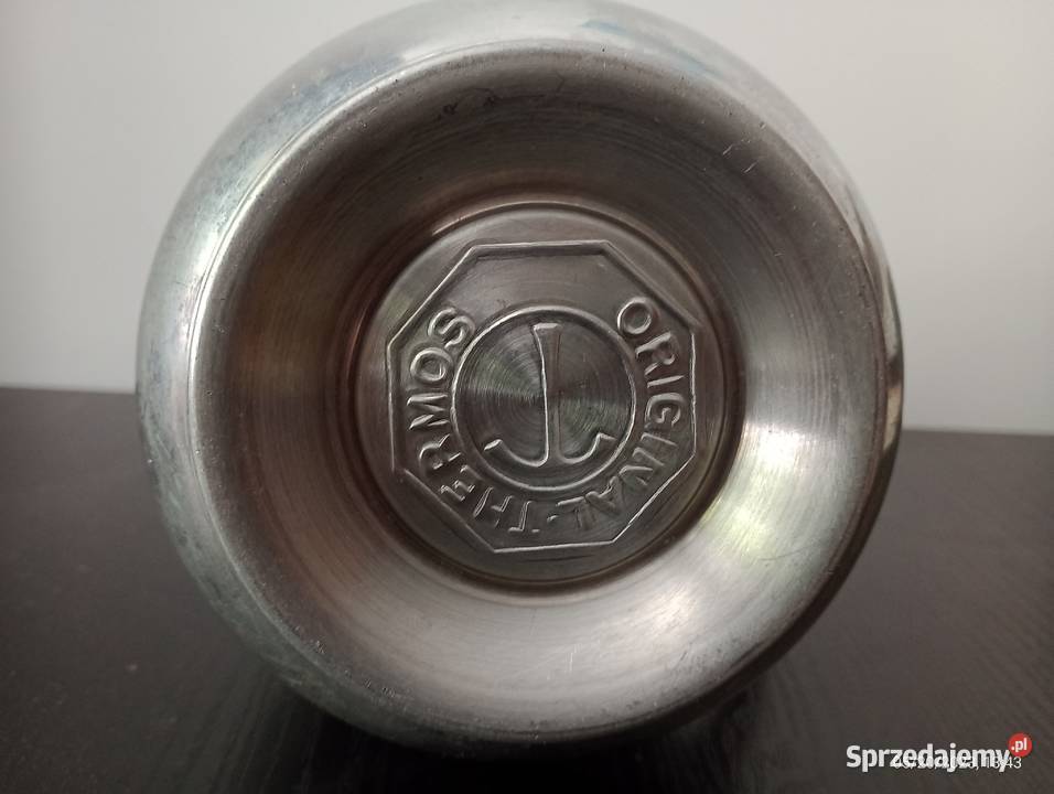 dzbanek termos aluminiowy PRL poj 1 litr