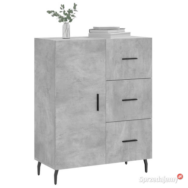 Szafka szarość betonu 695x34x90 materiał