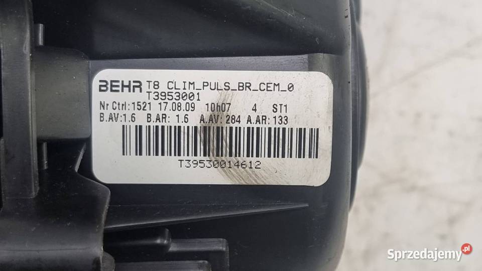 WENTYLATOR KABINOWY PEUGEOT 3008 T 8 T3953001 Lipno