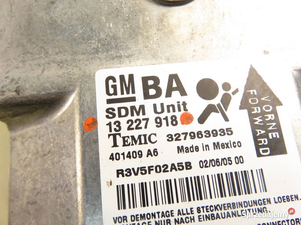 MODUŁ AIRBAG OPEL ASTRA III H GTC L08 13227918