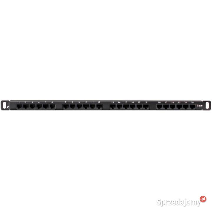 PATCH PANEL UTP CAT6 24 PORTY 05U PGF6UTP24B7 Knurów
