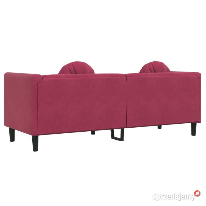 Sofa 3osobowa z poduszkami winna czerwień Warszawa