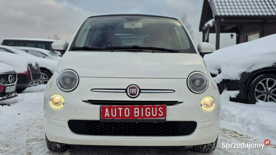 Fiat 500 ledy super stan zarejestrowany biała benzyna pomorskie Lębork sprzedam