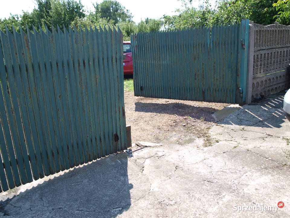 Brama wjazdowa dwu skrzydłowa 470 Furtka 1 m Ogrodzenia i bramy Kalisz