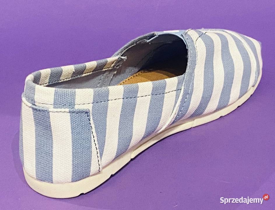 Damskie niebieskobiałe mokasyny rozmiar 36 Żyrardów