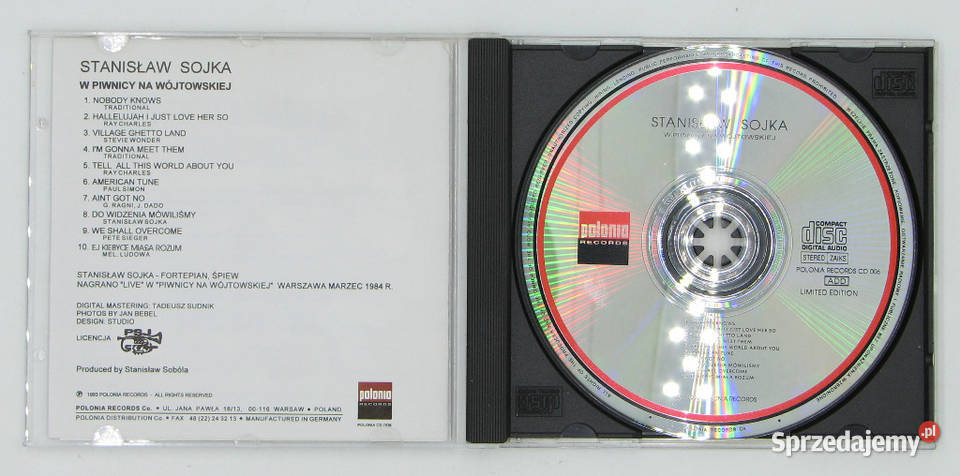 CD STANISŁAW SOJKA W piwnicy na Wójtowskiej CD