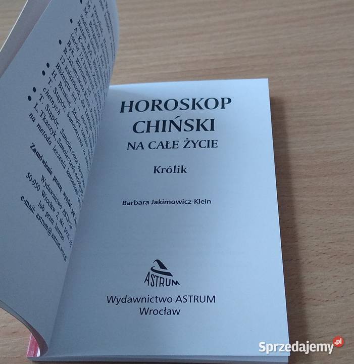 Królik horoskop chiński na całe życie Barbara Gdańsk