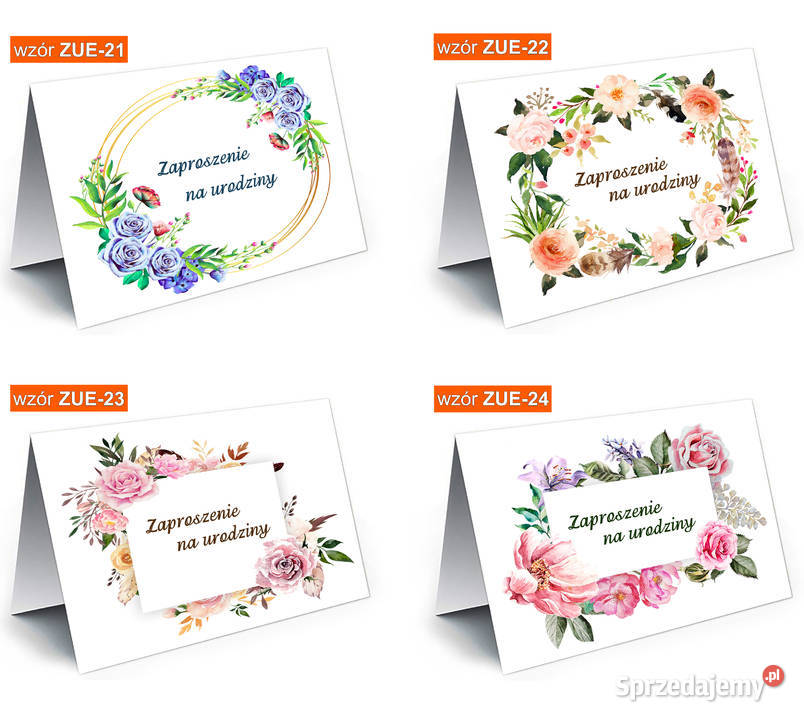 Zaproszenia na urodziny UNIWERSALNE ogólne na Dąbrowa Górnicza