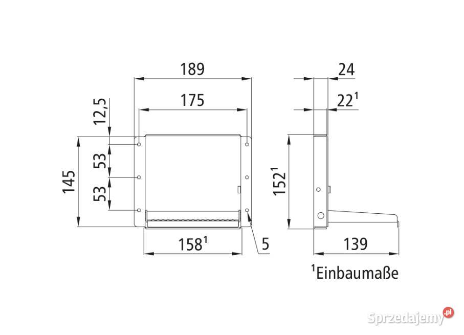 Stopień składany wpuszczany do burt AL 2530 mm Przysieka Polska