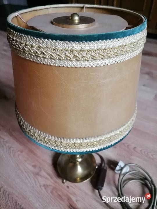 Stara mosiężna lampa salonowa gabinetowa Art