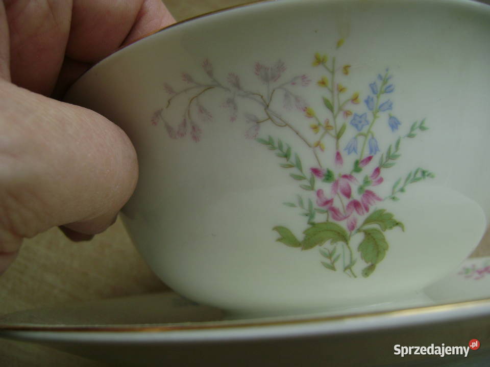 Starocie z PRL Porcelana ELFENBEIN Zestaw 2 Gdynia