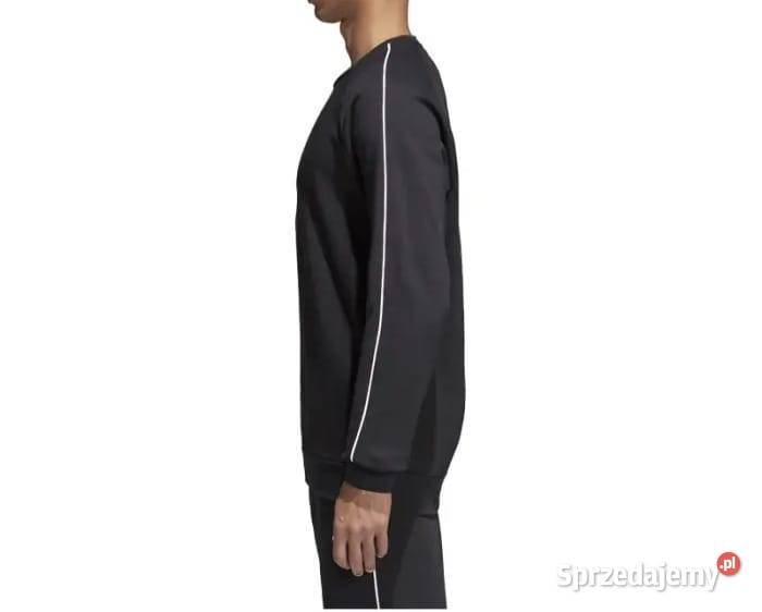 Czarne męskie bluzy z kapturem Adidas
