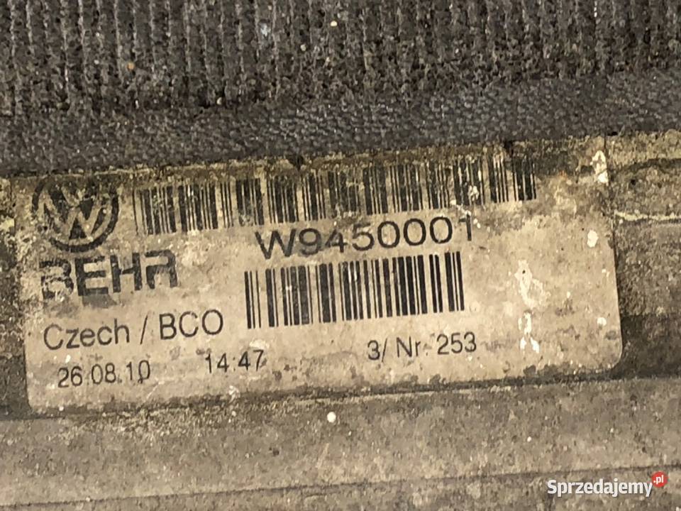 INTERCOOLER VW POLO V W9450001 16 90 CHŁODNICA