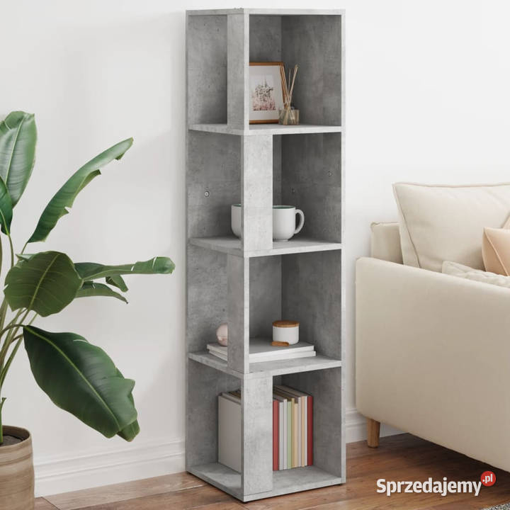 Szafka narożna szarość betonu 33x33x132 WM809039 Warszawa sprzedam