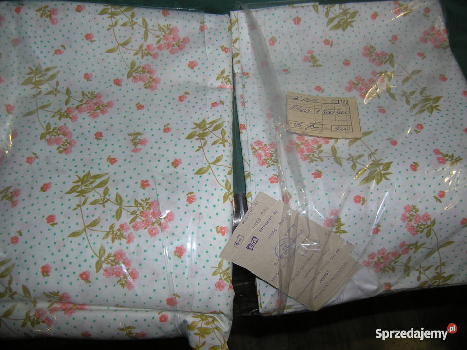 pościel z PRL zestaw NIEUŻYWANAD Pozostałe Bartków