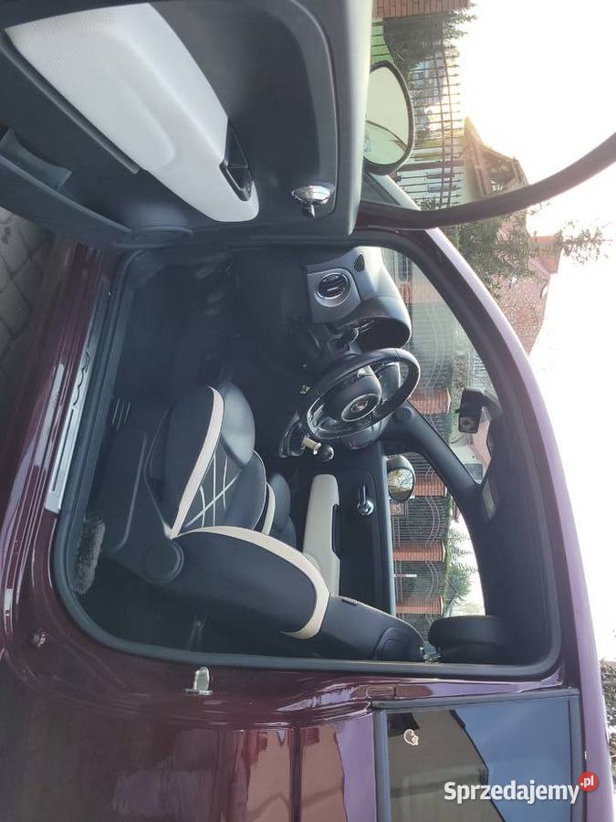 Fiat 500 S 12 czarny sufit mały przebieg mazowieckie sprzedam