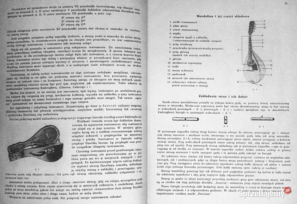 Szkoła gry na mandolinie część 1 Edward Ciuksza Rok wydania 1975 Chełm