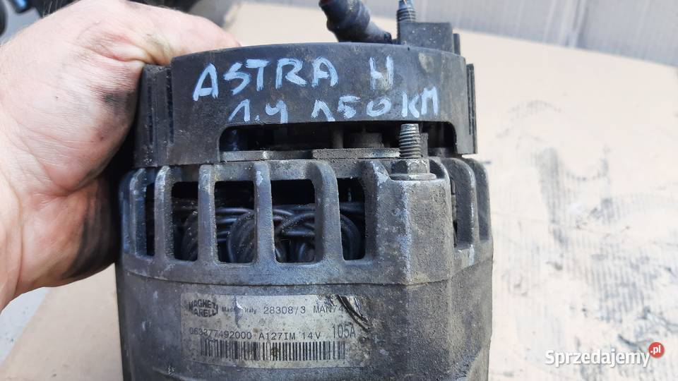 alternator 105A Opel Asta H Zafira B Vectra C Dębno