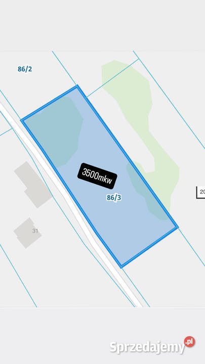 Działka z WZ Prawdziska Kalinowo 3 500 m możliwy sprzedam