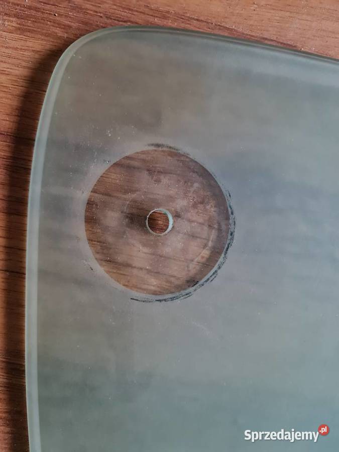 Szklany blat z otworami Pozostałe śląskie Gliwice sprzedam