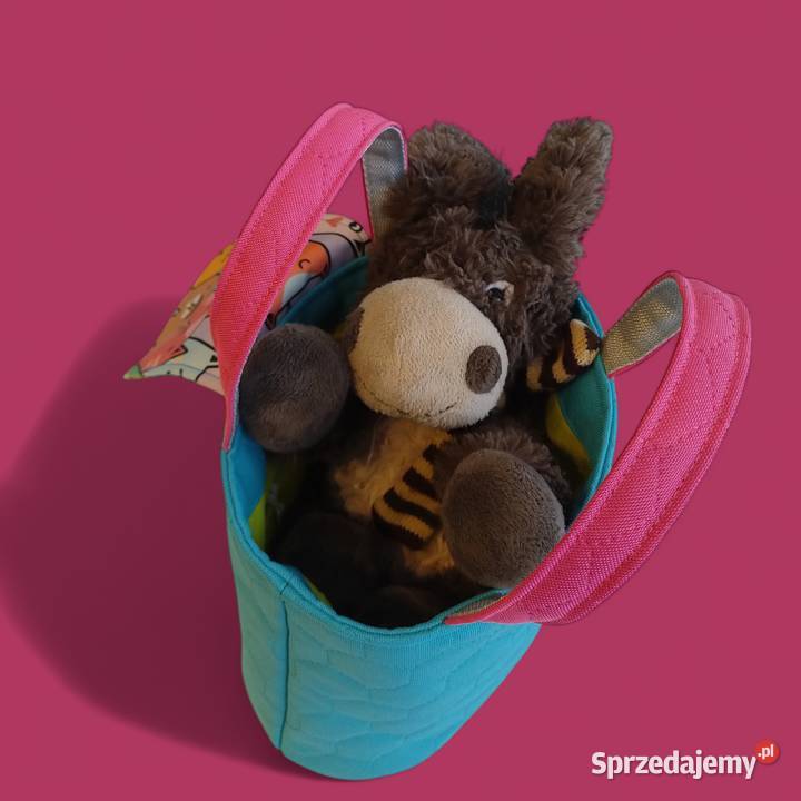 Różowa Torebka Koszyk w KOTKI handmade WYSYŁKA Kraków