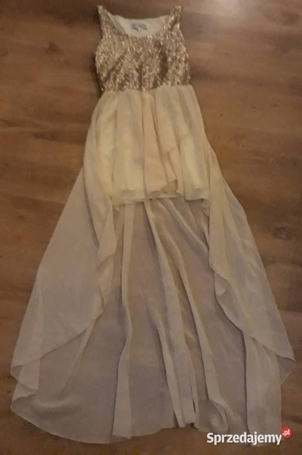 Złota cekinowa sukienka Sosnowiec