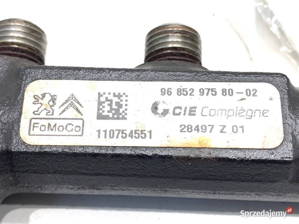 LISTWA WTRYSKOWA CITROEN C3 II 9685297580 14 68 osobowe Listwy wtryskowe