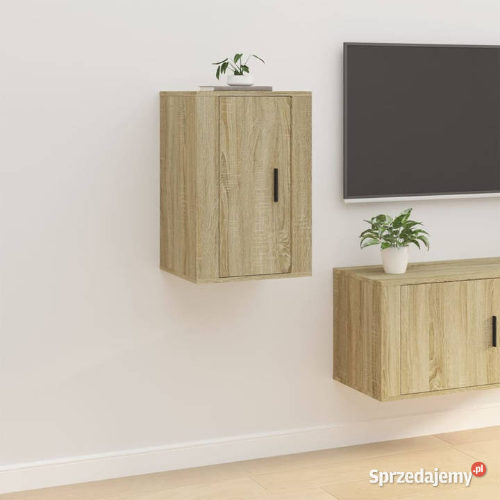 Wisząca szafka telewizyjna dąb sonoma 40x345x60 Warszawa sprzedam