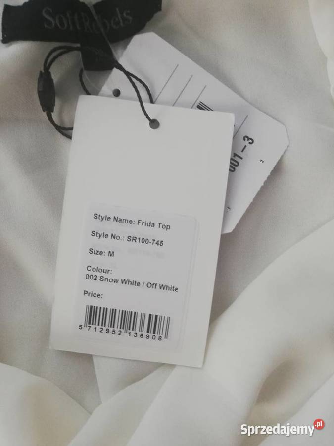 NOWY biały top na ramiączkach bluzka Soft Rebels Warszawa