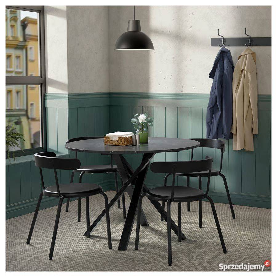 Stół czarny imitacja marmuru 105 IKEA MARIEDAMM kujawsko-pomorskie Rypin