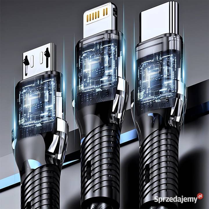 UNIWERSALNY KABEL PRZEWÓD USB 3W1 LIGHTNING Sosnowiec sprzedam