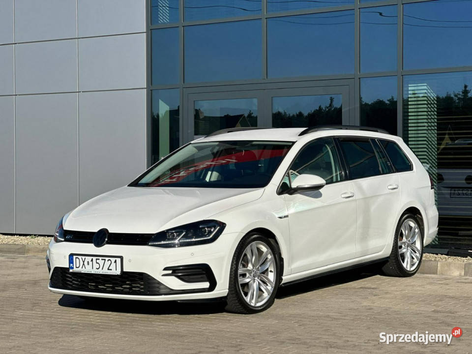 Volkswagen Golf FullLED Łopatki Alkantara Grzany biały Kąty Opolskie