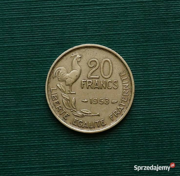 FRANCJA 20 franków 1953r Numizmatyka Gliwice