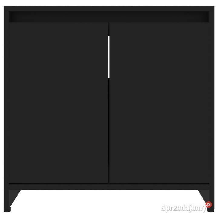 Szafka łazienkowa czarna 60x33x61 materiał Warszawa