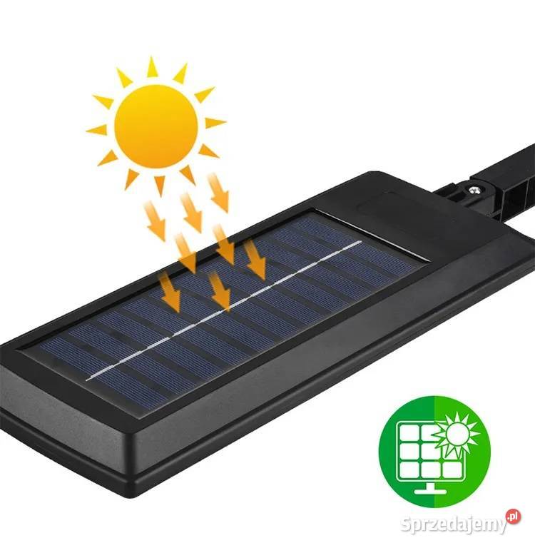 Solarna lampa zewnętrzna duża 144 LED czujnik Lublin