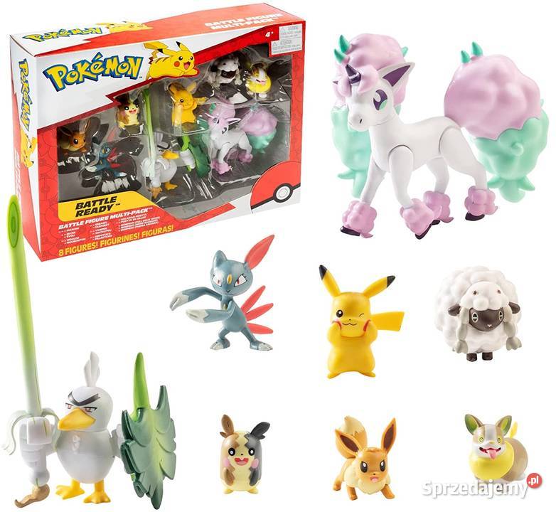 Figurka Pokemon Zestaw 8 figurek Yamper Wooloo małopolskie Mogilany