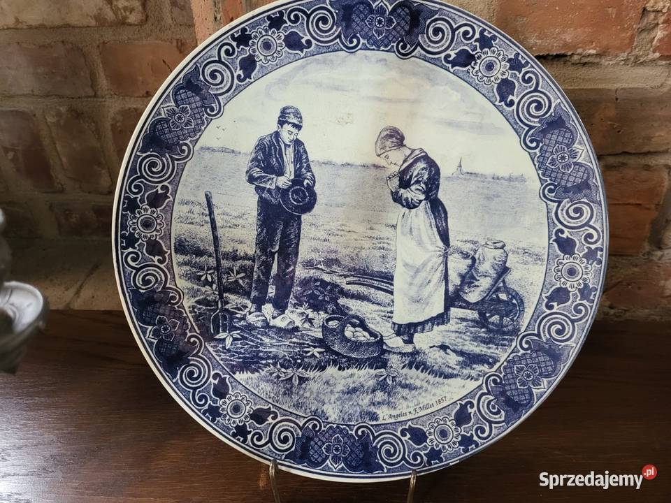 Talerz ozdobny Delfts Blauw Porcelana i szkło Rybnik