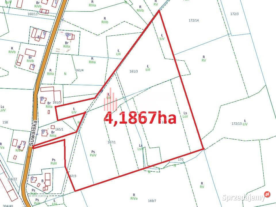 Działka 41867m Miłki sprzedam