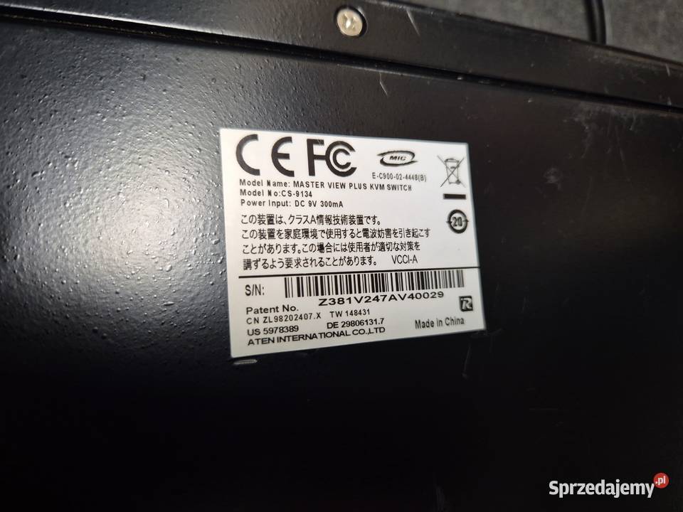 MasterView Plus 4Port KVM Switch model CS9134 Ruda Śląska