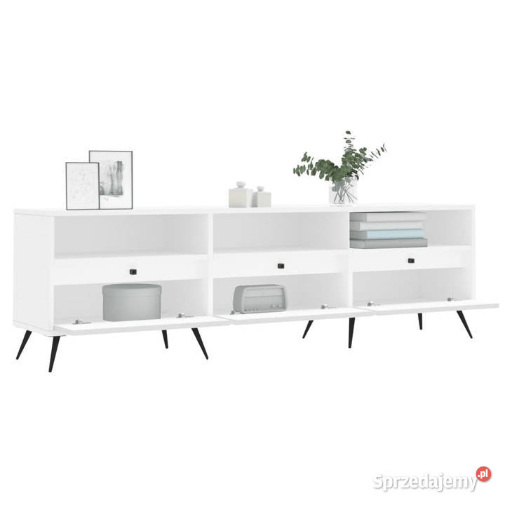 Szafka pod TV biała 150x30x445 materiał Warszawa