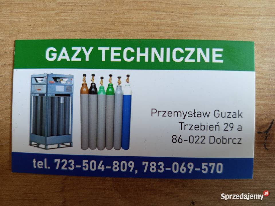 Gazy techniczne argon azot mix hel tlen acetylen Trzebień