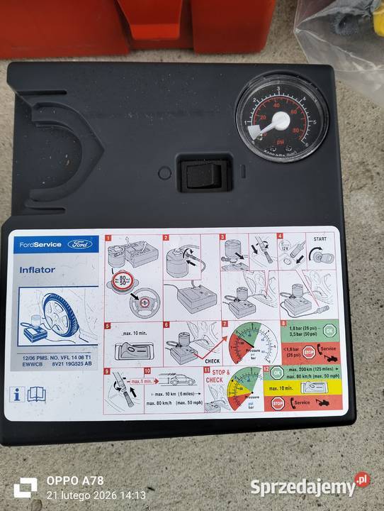 zestaw koła zapasowego Ford B 2012 r zachodniopomorskie Gryfino