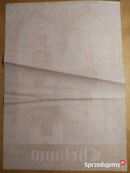 ORYGINALNY plakat z lat 80 CHEŁMNO Toruń