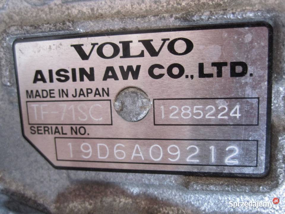Volvo S40 V60 S60 15 T TURBO T3 17R Skrzynia osobowe